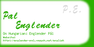 pal englender business card